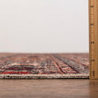 Keen Home Design 9x12 Rug - Machine Washable Area Rug with Non-Slip Backing, Ideal for Living Room, Dining Room, Bedroom - Vintage, Easy Clean, Durable, Low Pile Rug - (9' x 12')