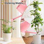 Plant Watering Can - Plastic Indoor and Outdoor - 1/2 Gallon - Pink