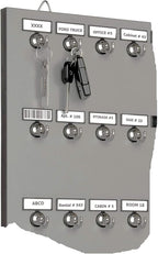 Key Hook, Key Rack #35MGN, 35 Extra Space Bolted Metal Hooks with 'Customize Name Plate', (35 Sets of Tag & Ring Included) - Made in USA