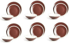 Rock Ridge Speckled Stoneware Dinnerware Set (18pc Set, Brown and Ivory)