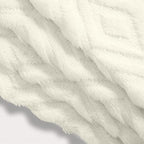 decorUhome Pack of 4 Faux Fur Throw Pillow Covers 18x18, Soft Decorative Couch Pillow Covers with Velvet Back for Modern Sofa Living Room, Cream White