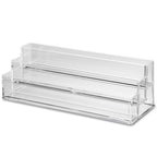 byAlegory Tiered Acrylic Eyeshadow Palette Makeup Organizer (Small Palettes, Compacts, Lipsticks, Lip Gloss, Eye Shadows, Cosmetics) | 3 Tier Cosmetic Storage (CLEAR)
