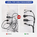 Reusable Cable Ties, 126 PCS 8 Inches Adjustable Cord Straps Wire Organizer Cord Wrap and Hook Loop Cable Management