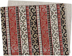 Tapestry Stylish Red-Black 12"x20" Lumbar Pillow Cover Sham Ethnic Kilim Aztec Pattern Throw Decorative for Home Decor, Sofa, Couch, Porch, Patio, Veranda