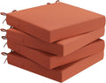 AAAAAcessories Outdoor Seat Cushions for Chairs, Waterproof, Fade-Resistant Patio Furniture Replacement Cushions, 18.5" x 16" x 3", Set of 4, Rust
