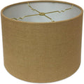 Royal Designs, Inc. HB-610-10BL Shallow Drum Hardback Lamp Shade, 9 x 10 x 7, Burlap