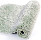 Walensee Bath Rug - Non Slip, Soft Microfiber Shaggy Bath Mat (20 x 32, Pale Green) Water Absorbent, Machine Washable, Thick Plush Shower Mat