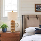 Boho Rattan Stylish & Functional & Versatile Decor USB Table Lamps Set of 2-28" Farmhouse Bedside Lights,Bulbs Included