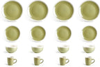Rock Ridge Speckled Stoneware Dinnerware Set (16pc Set, Beryl and Ivory)
