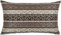 Throw Pillow Covers Khaki and Black - 12 x 20 Inches Decorative Kilim Lumbar Pillows, Boho Room Decor for Couch, Bohemian Outdoor Case for Farmhouse, Ethnic Shams, Aztec Tapestry