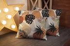 CAPSCEOLL Abstract Throw Pillow Covers,Stropical Leaves Beige 20 X 20 Inches Set of 2 Pillow Cases Decorative,Pillowcases for Bedroom,Living Room,Cushion Couch Sofa