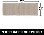 H.VERSAILTEX Upgraded Waffle Runner Rug Super Absorbent Bathroom Mats Non Slip Bath Rugs for Bathroom Floor Machine Washable Dry Fast Bathroom Rugs for Beside Tub, 24" x 72", Irish Cream