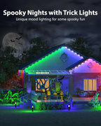 Lumary Permanent Outdoor Lights Pro with Remote, 40LED 53ft for House, 2000lm RGBAICW Smart Eave Light, Work with Alexa Google, Multi Scene for Daily Halloween Christmas Decor, IP67 Waterproof, White