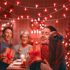 165FT 500 LED Christmas Lights, Plug in Christmas String Lights with Waterproof, 8 Modes Twinkle Fairy Lights for Xmas Garden Tree Holiday Decorations, Red
