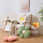 Flower Pillow,FlowerShaped Throw Pillow Cushion Seating six Petal23.26 Green Flower PlushThrow Pillow Floor Pillows Home Decorative Seating Cushions