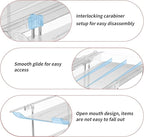 Can Organizer for Pantry, 3 Sets 2Tiers Can Storage Organizer Pantry, Soda Can Organizer for Fridge 24 Cans Rack Automatic Rolling Stackable Canned Food Organizer,Clear