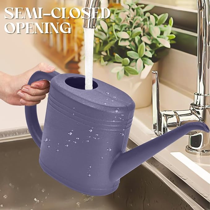 Watering Can for Garden Indoor Plants Outdoor Plant House Flower - 1/4 Gallon - Purple