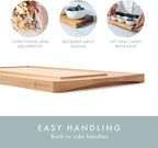 Charcuterie Boards Set - Solid Wood Cheese Board for Serving with Accessories - House Warming Gifts for New Home, Bridal Shower & Wedding Gift, Birthday Gifts for Women