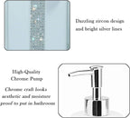 Bathroom Accessories Set 4 Pcs-Ceramic Gift Set Soap Dispenser Pump & Toothbrush Holder & Tumbler Cup & Soap Dish - Bathroom Home Decor Clearance, Countertop Vanity Organize(12 Ounce White)
