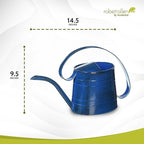 Headwind Danbury Vintage Watering Can – 1/2 Gallon Oceanside Blue Decorative Galvanized Large Metal Watering Can Planter for Outdoor & Indoor – Antique Style by Robert Allen