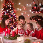 100FT 300 LED Christmas Lights Outdoor, Plug in Christmas String Lights Indoor, Waterproof & 8 Modes & Timer Function, Connectable Fairy Twinkle Light for Bedroom Patio Garden Xmas Decor, Red White