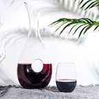 FOCUSLINE 20 Pack 16 Oz Plastic Wine Glasses, Stemless Plastic Wine Cups Heavy Duty, Unbreakable Disposable Wine Glasses for Wedding or Party