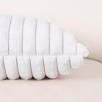 NiNi ALL Faux Fur Plush Throw Pillow Covers White 16x16 Inch Set of 2 Decorative Soft Plush Striped Couch Pillow Cover for Sofa Cushion Cases for Couch Bed Home Decor