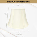 Royal Designs Modified Bell Lamp Shade - Eggshell - 10 x 16 x 12.5