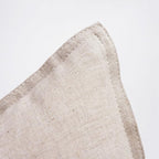 Jeanerlor Natural Cotton Linen Decoration Toss Throw Pillow Sham 18"x18" Cushion Case Yellow Pillow Cover Delicate Decorative Pillowcase for Chair/Couch/Patio, (45 x 45cm), Light Linen