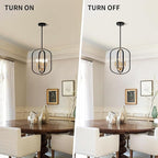 Black and Gold Chandelier Light Fixture, 4-Light Dining Room Chandelier Over Table Farmhouse Rustic Small Entryway Chandeliers Island Pendant Lights for Kitchen Entryway Foyer Living Room