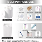 21 Pcs Bathroom Accessory Set with Waterproof Shower Curtain and Non Slip Mat,Resin Bath Set with Toothbrush Holder and Lotion Soap Dispenser,Bathroom Countertop Organizer Set for Home Apartment