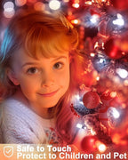 LED Christmas Mini String Lights, 14 Feet 50LEDs F5 Red White Mini Lights, Connectable Christmas Tree Lights for Wreath Garland Holiday Party Wedding Outdoor Indoor Christmas Decoration, Green Wire