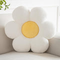 Xiashrk Flower Pillows, Decorative Pillows for Couch, Cute Daisy Pillow for Bed, Flower Shaped Decorative Throw Pillow Room Decor (White, 14.9 Inches)