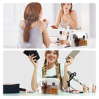 Weewooday 12 Pieces Clear Makeup Bags Cosmetic Storage Bags PVC Zipper Pouches Travel Waterproof Makeup Plastic Case for Women Organizing Toiletries Traveling Bathroom