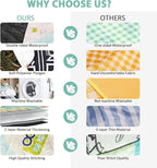 80"x60" Waterproof Picnic Blanket Large Outdoor Camping Blanket Foldable Picnic Camping Blanket Thicker Machine Washable Picnic Mat Portable Wearable for Picnics, Camping