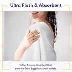 Ultra Soft & Plush Viscose from Bamboo Bath Sheets - 700 GSM Pack of 2 - Extra Large 70x35 in - Super Absorbent & Quick Drying (White)