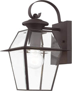 Livex Lighting 2181-07 Westover 1-Light Outdoor Wall Lantern, Bronze