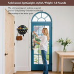 Key Holder Wall Mount with Shelf and Hooks, 11.8 Inch Entryway Gold Key Rack Hanger, Rustic Key Holder for Wall Decor