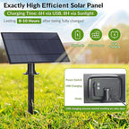 34FT G40 Solar String Lights, Globe Outdoor String Lights with 15 E12 Waterproof LED Bulbs, 2700K Shatterproof Patio Lights, Solar Powered Hanging Lights