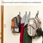 Foldable Coat Hooks 4 Pack,Heavy Duty Wall Hooks for Hanging Coats Towels Backpacks Bags Brushed Nickel Towel Hooks for a Functional Home (Brushed Nickel, 4)