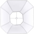 White-Ivory Square Cut Corner Bell Lamp Shade Medium Lampshade 6.5``Top×13``Bottom×10.6``Hight(Spider) Modern Lamp Shade for Table & Floor Lamp - Lampshade Replacement