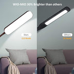 Led Floor Lamps with 15w/1000lm Bright LED Floor Lamp with Stepless Adjustable 3000K-6000K Colors and Dimmer, Remote and Touch Control Reading Lamp, Adjustable Gooseneck Floor Lamp for Living Room
