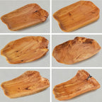 Root Wood Dish, Party Platter and Tray for Sandwich Bread Serving, appetizer display, Vintage ring dish, Hand Carved Artworks (13-15 inch)