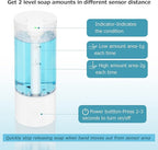 LAOPAO Automatic Liquid Soap Dispenser, Touchless Hand Sanitizer Dispenser,USB C Rechargeable Hand Soap Dispenser with Adjustable Soap Volume, 500ml Coutertop Soap Pump for Kitchen Bathroom Xmas Gift