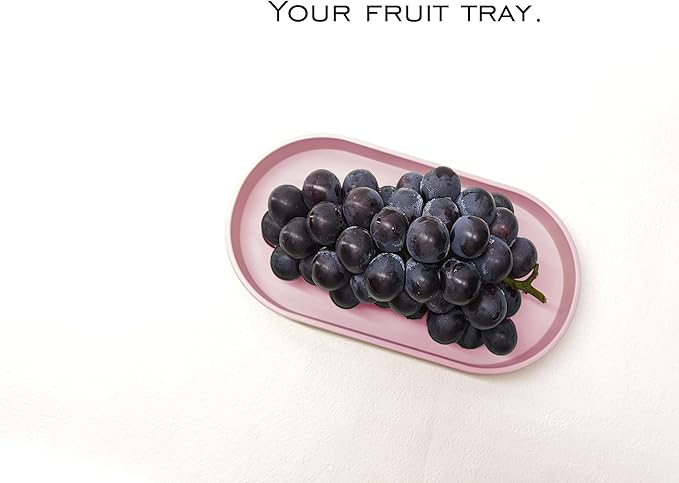 Pink Small Tray (10 inch), Oval Tray for Bathtub Bathroom Vanity Items, Countertop Organizer, Soap, Perfume.