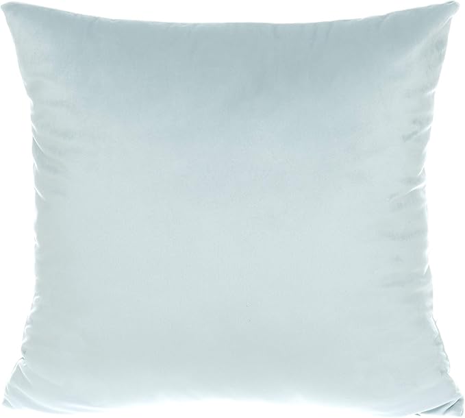 Light Blue Velvet Throw Pillow Covers 24x24 Inches Square Cozy Soft Solid Color Decorative Cushion Cases Home Decor for Couch Sofa Bedroom Car Set of 2