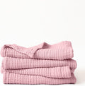 Muslin Hand Towel Pack of 4-18"x34" Inch Large Size, 100% Turkish Cotton, Thin, Soft, Quick-Dry, Lint-Free, Hand Towels (Light Pink, Pack of 4 Hand Towels)