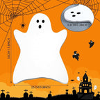 Ghost Marble Cheese Board Charcuterie Cutting Tray Halloween Ghost Marble Serving Decorative for Decoration Charcuterie Kitchen (White)