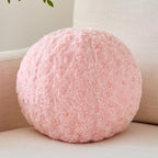 Ball Pillow, Decorative Round Pillow for Couch n, Circle Throw Pillows, Perfect Ball Pillows for Couch, Stylish Decorative Pillows, Versatile Round Throw Pillow (Pink, Mini-8.6 Inches)