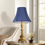 2 Pcs Navy Blue Square Cute Lamp Shades Octagonal Faux Silk Lampshade Replacement Medium Lampshade 6.5×13×10.6IN(Spider) Vintage Lamp Shade for Table & Floor Lamp - Easy Assembly